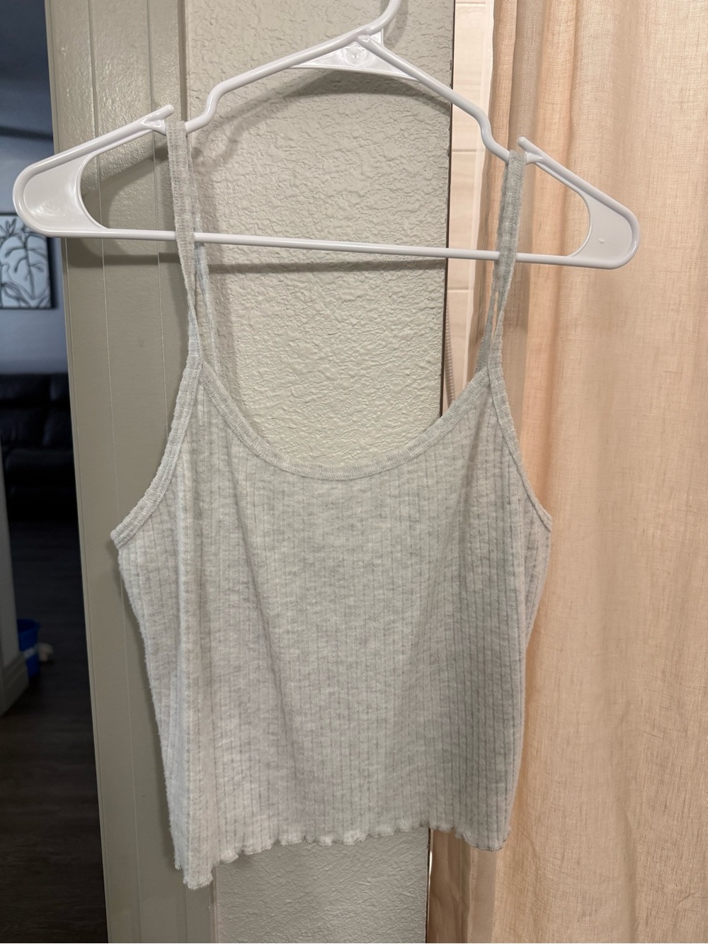 Spiritual Gangster Light Gray Ribbed Cami